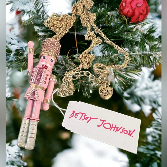 Betsey Johnson Nutcracker Rhinestone Long Pendant Necklace NWT - Picture 11 of 16